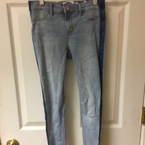 Old Navy Light Wash Youth/Girls Stripe Jeggings